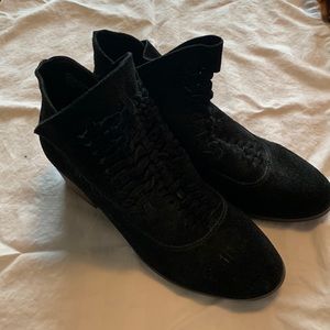 Black heeled ankle boots